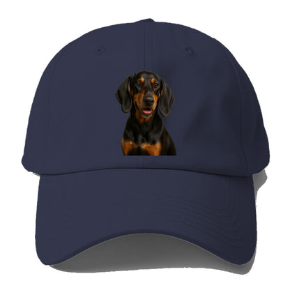 black tan coonhound portrait design Hat