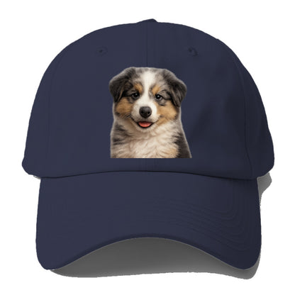 australian shepherd puppy portrait design Hat