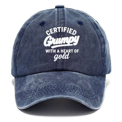 certified grumpy heart of gold Hat
