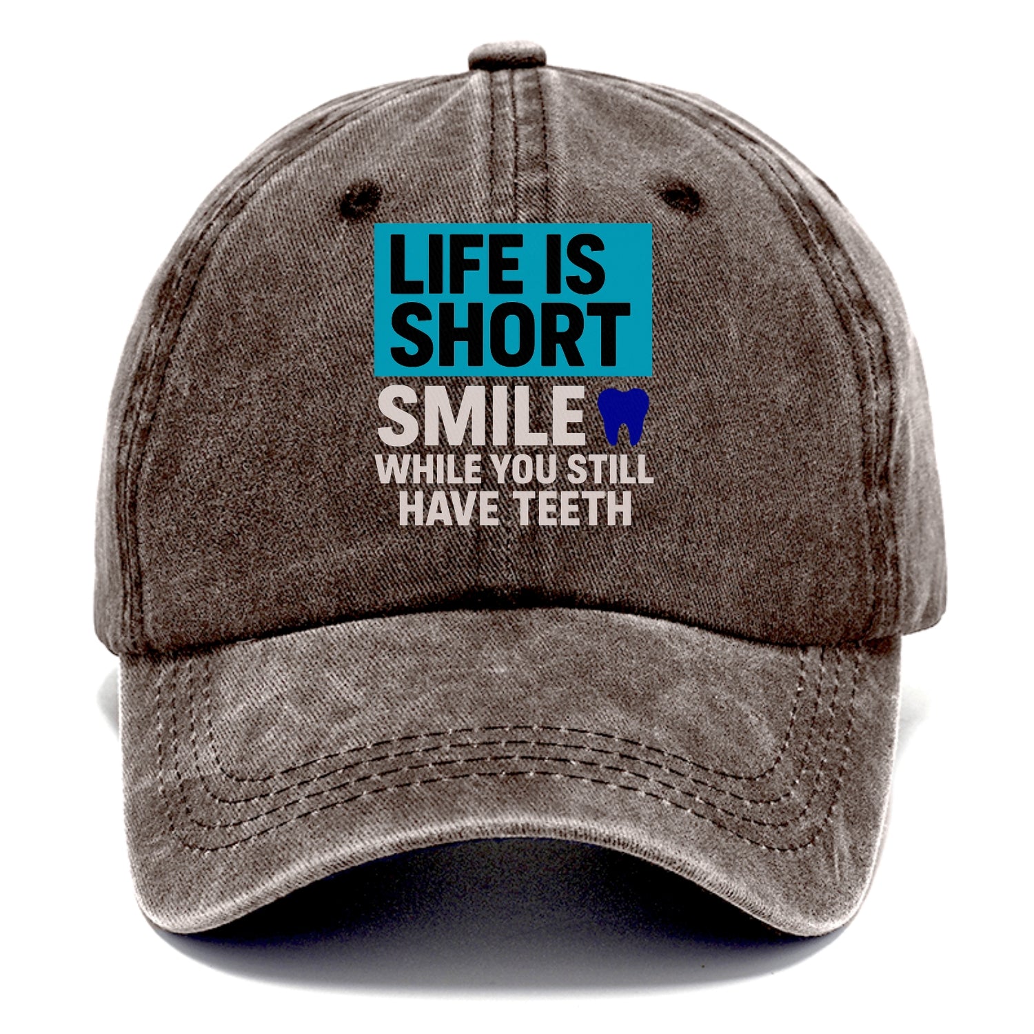 life short smile while Hat