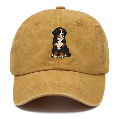 bernedoodle-tricolor-curly-playful-charm Hat