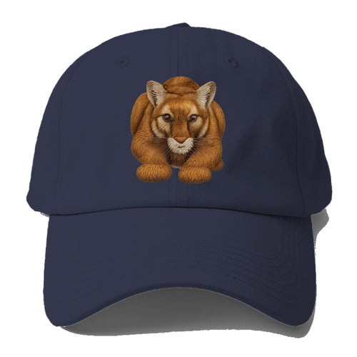 Mountain Lion's Serene Gaze Baseball Cap