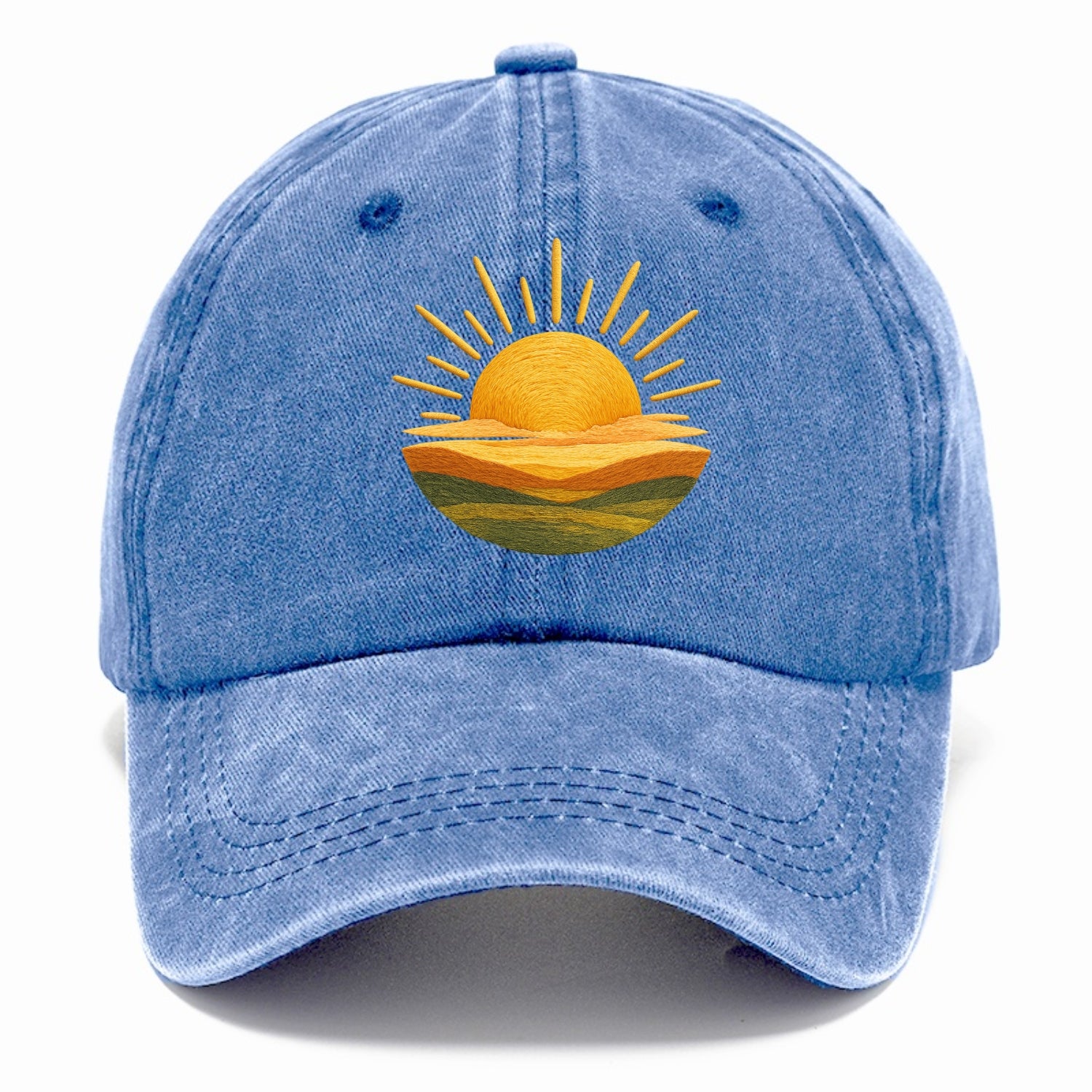 golden sunrise horizon Hat
