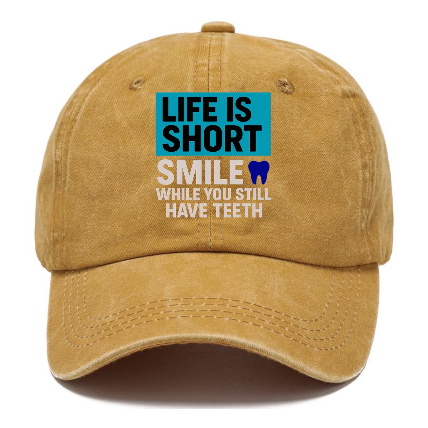 life short smile while Hat