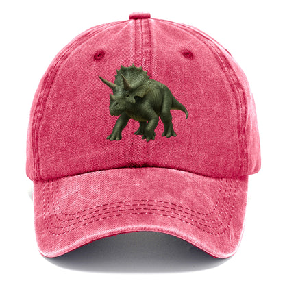 majestic triceratops rendered with precision Hat