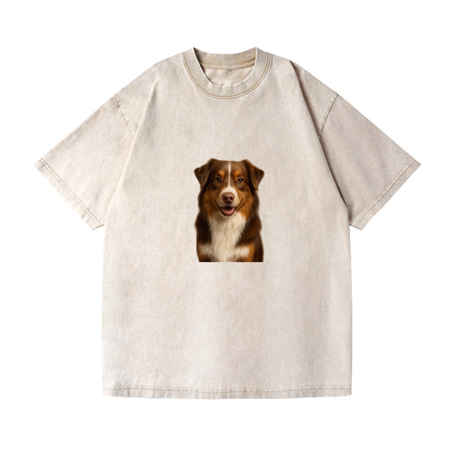 red tri australian shepherd portrait design Hat