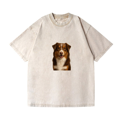 red tri australian shepherd portrait design Hat