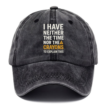 time nor crayons Hat