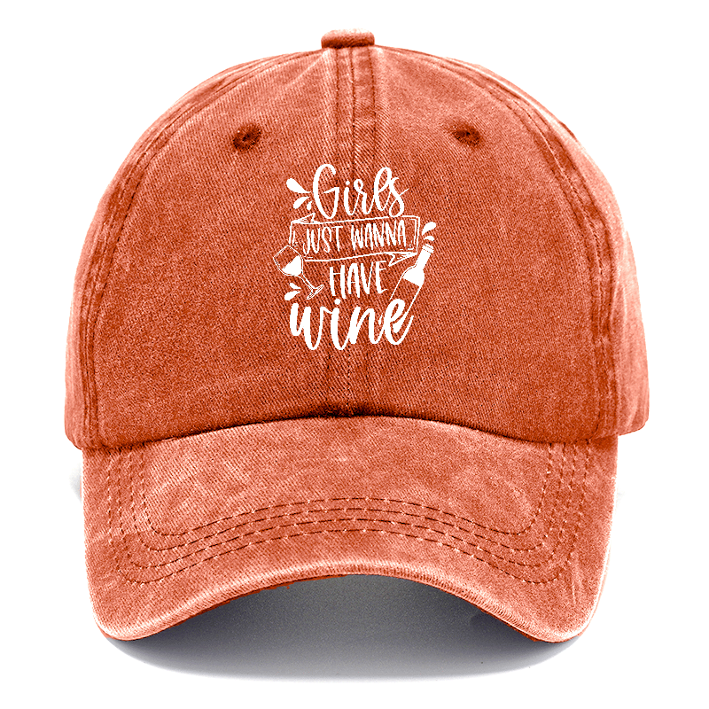 girls just wanna have wine Hat