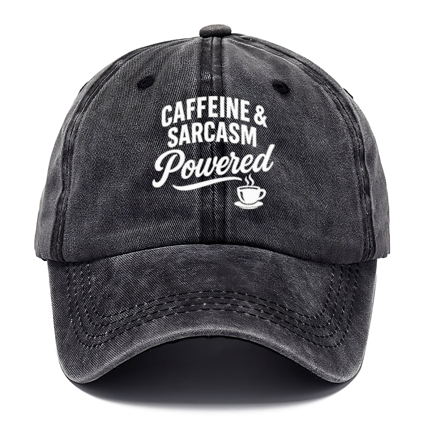 caffeine and sarcasm powered design Hat