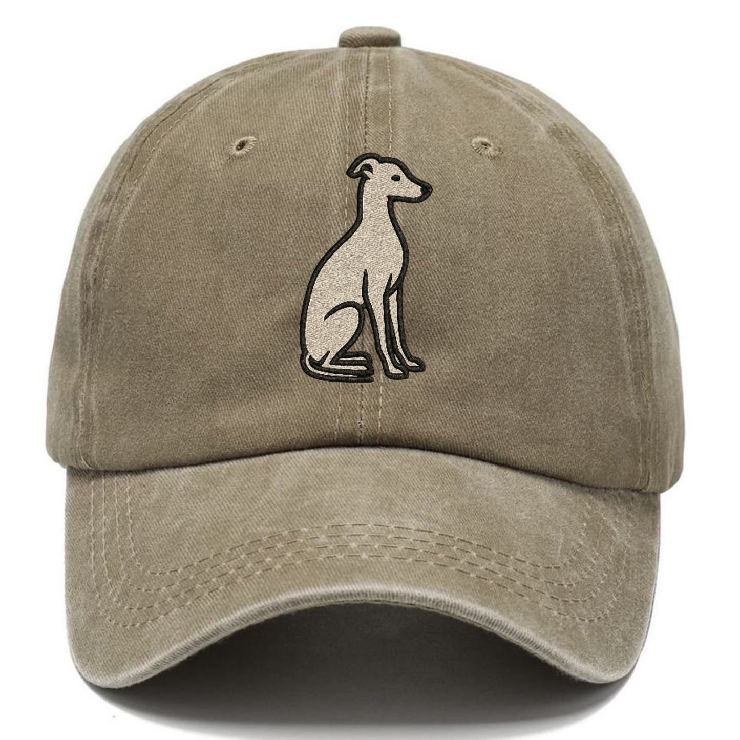 Italian Greyhound Gray Sitting Pose Hat