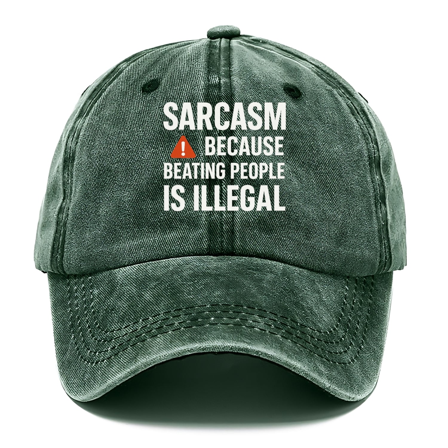 sarcasm because beating people Hat