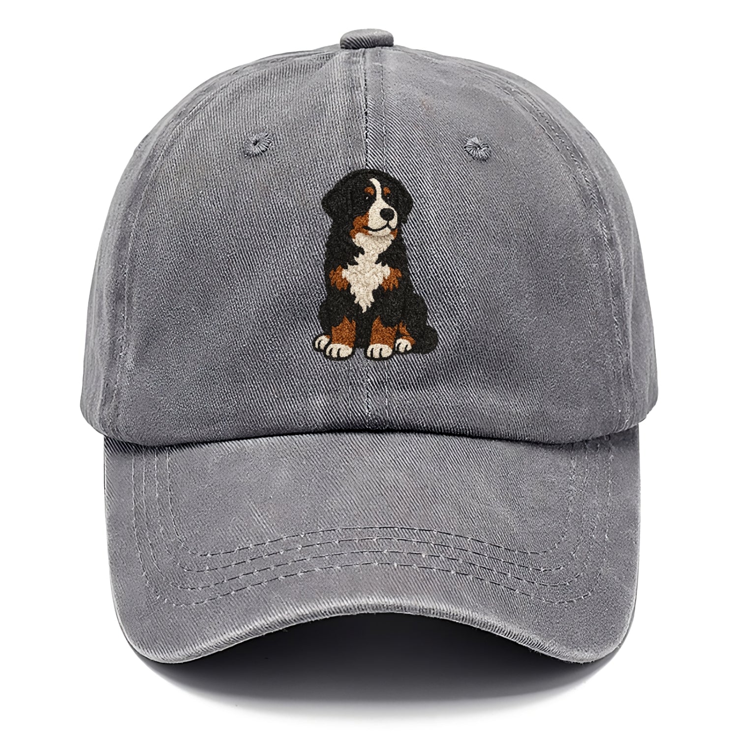 bernedoodle-tricolor-curly-playful-charm Hat
