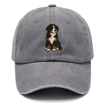 bernedoodle-tricolor-curly-playful-charm Hat