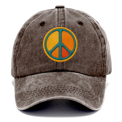 golden peace embroidered Hat