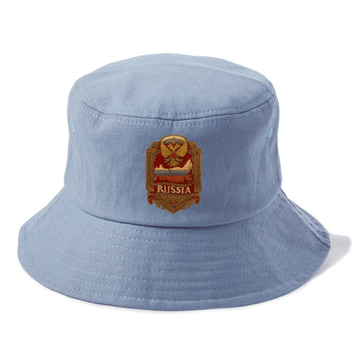 Russia Map Outline Bucket Hat