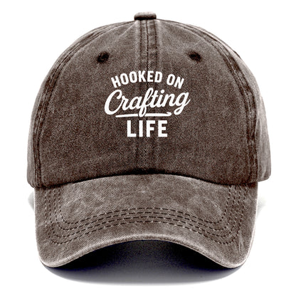 hooked on crafting life Hat