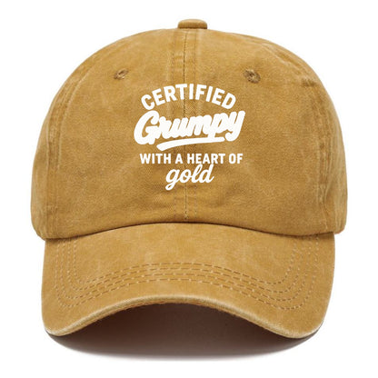 certified grumpy heart of gold Hat