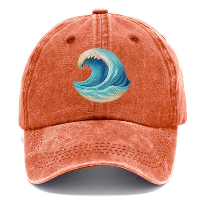 ocean's embrace woven depths Hat