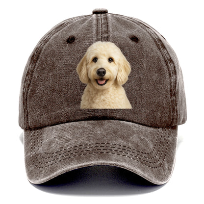 english cream doodle portrait design Hat