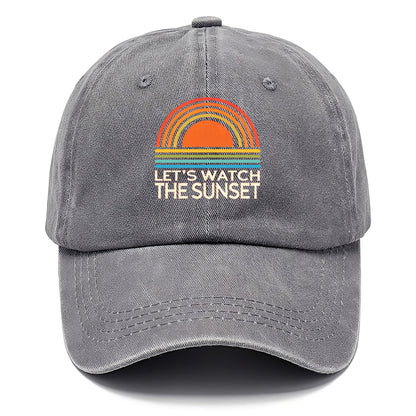 let's watch the sunset! Hat