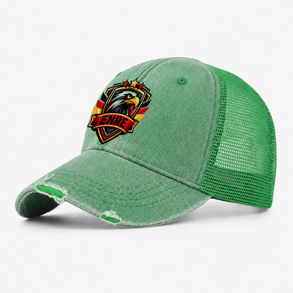 Ehre Crest Washed Trucker Hat – Ink Green