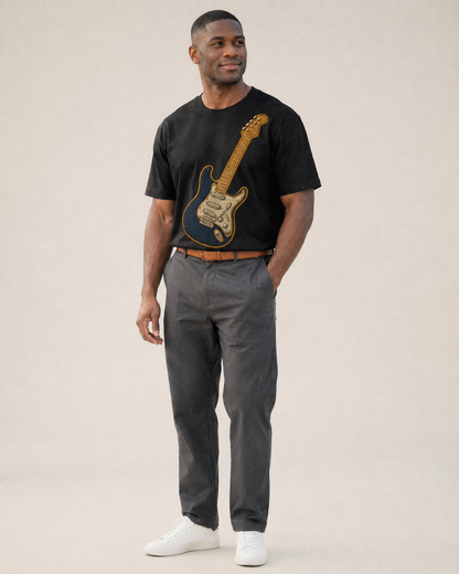 Electric Guitar  - Classic T-shirt – studio model photo