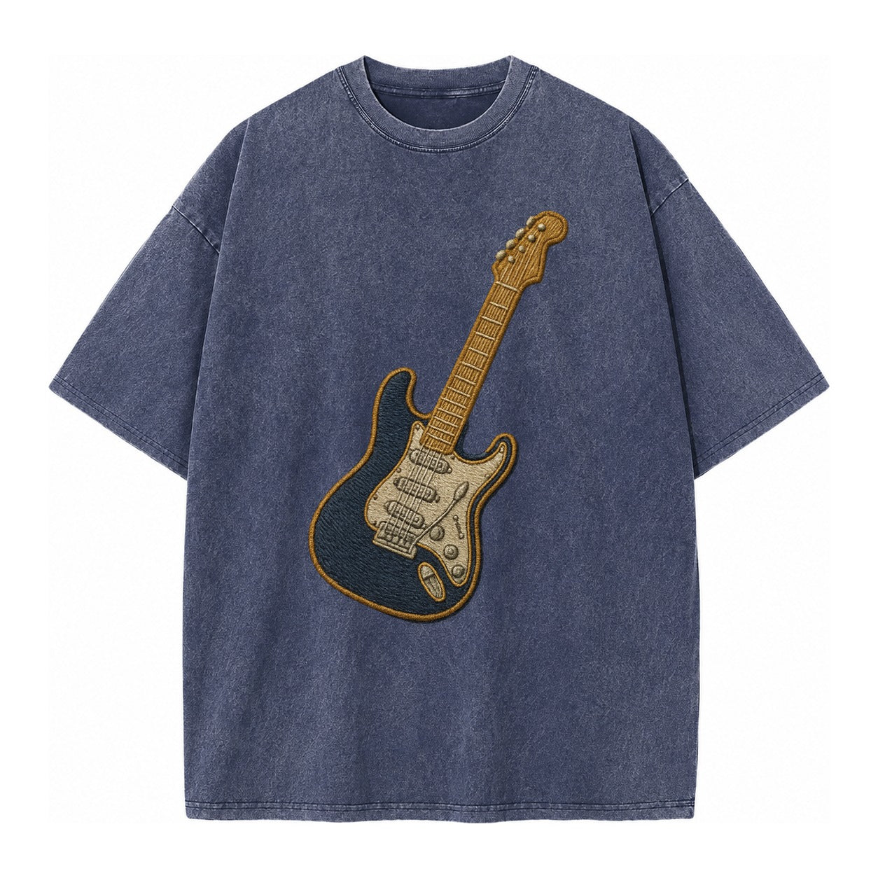 Electric Guitar  - Vintage T-shirt – Blue