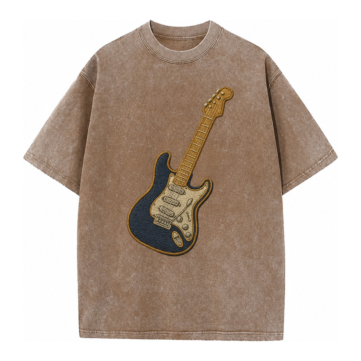 Electric Guitar  - Vintage T-shirt – Brown