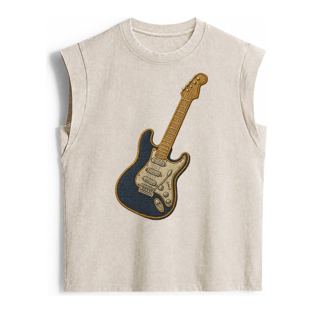 Electric Guitar  - Vintage Washed Tank – Beige