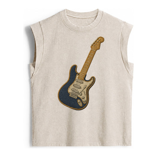 Electric Guitar  - Vintage Washed Tank – Beige