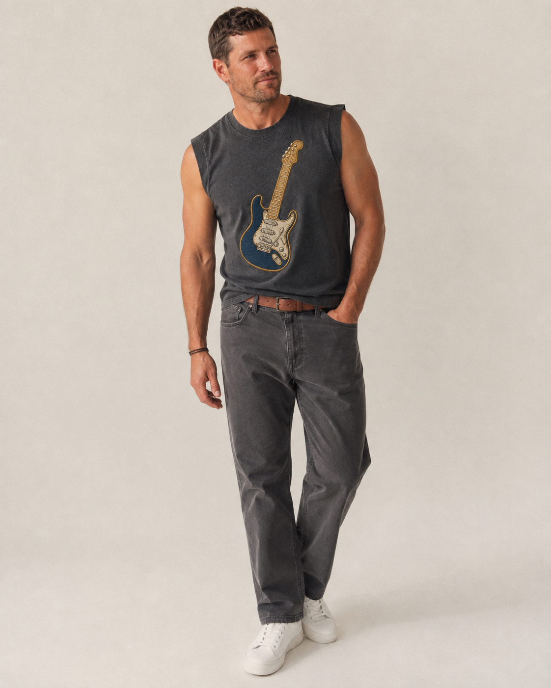 Electric Guitar  - Vintage Washed Tank – studio model photo