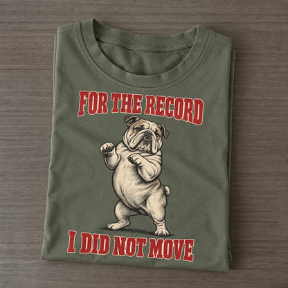 English Bulldog Dog Declarations Classic T-shirt – Army Green