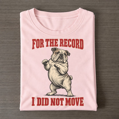 English Bulldog Dog Declarations Classic T-shirt – Pink