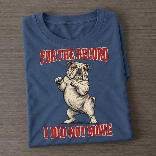 English Bulldog Dog Declarations Classic T-shirt – Twilight Navy