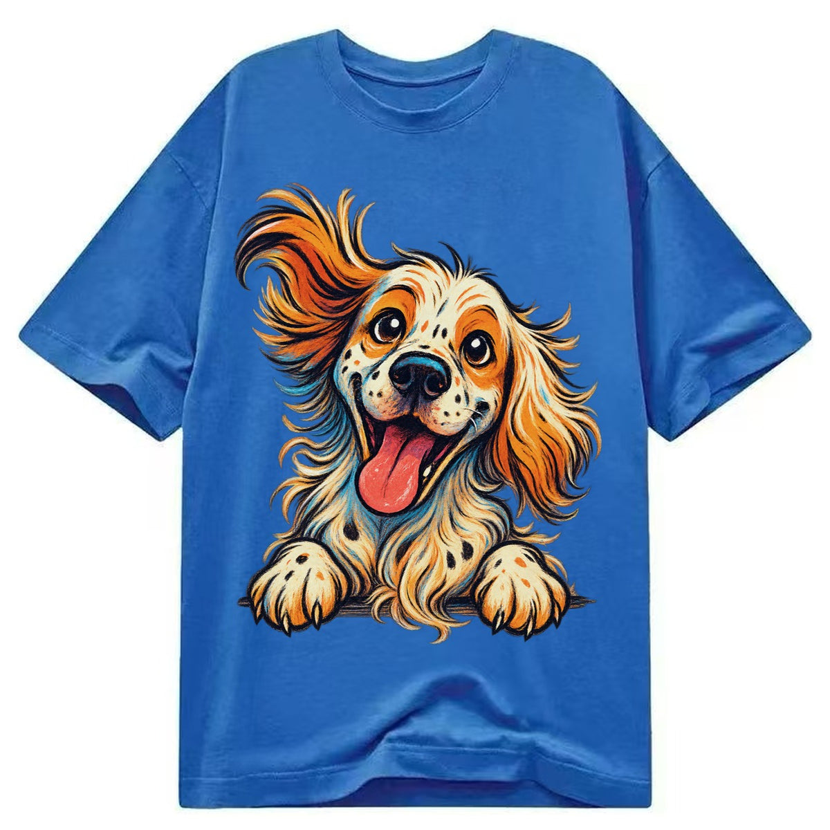 English Springer Spaniel  - Classic T-shirt – Blue