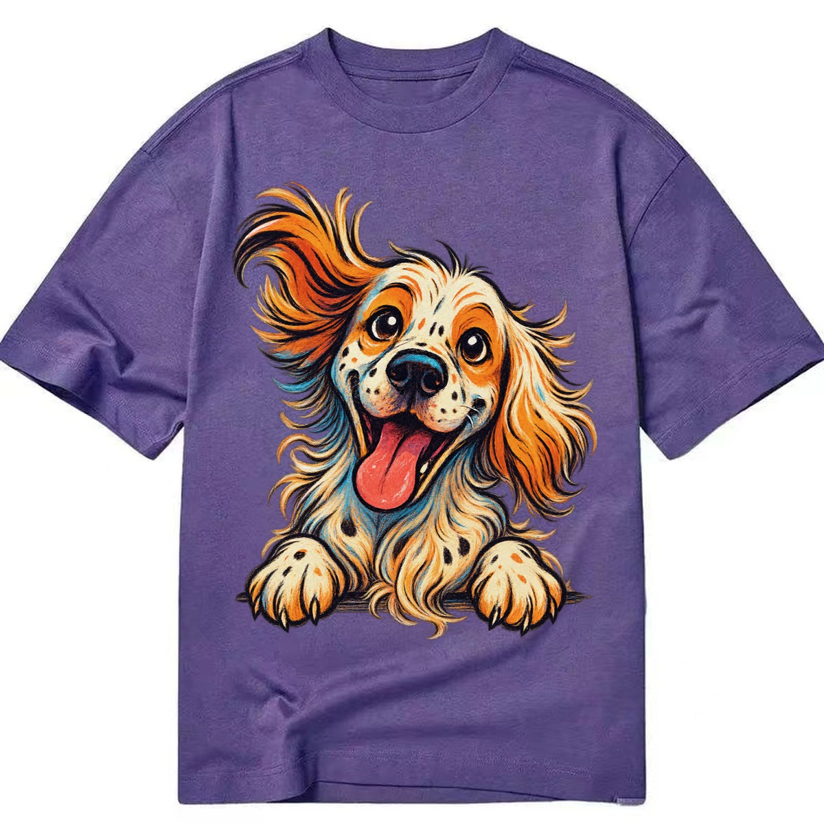 English Springer Spaniel  - Classic T-shirt – Purple