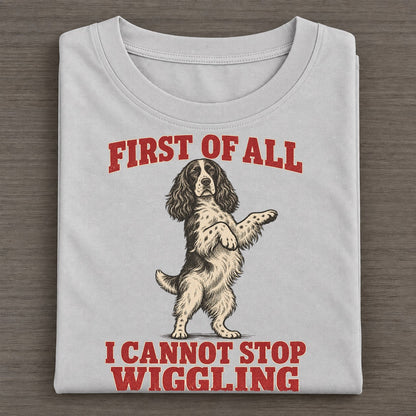 English Springer Spaniel Dog Declarations Classic T-shirt – Grey
