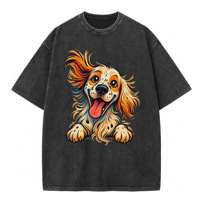 English Springer Spaniel  - Vintage T-shirt – Black