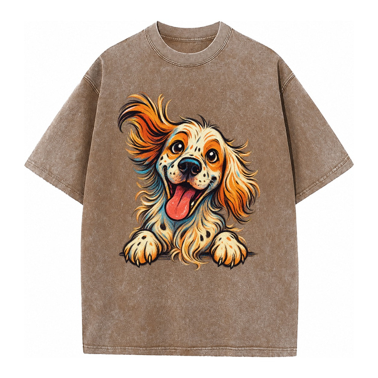 English Springer Spaniel  - Vintage T-shirt – Brown