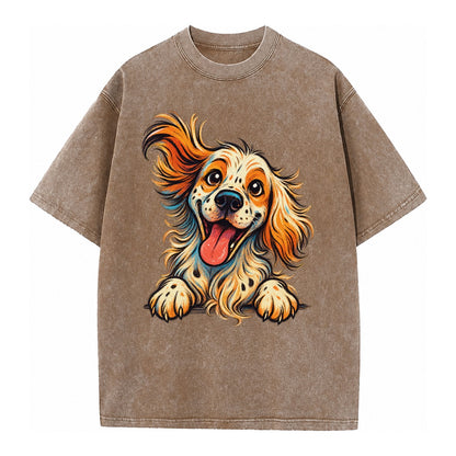 English Springer Spaniel  - Vintage T-shirt – Brown