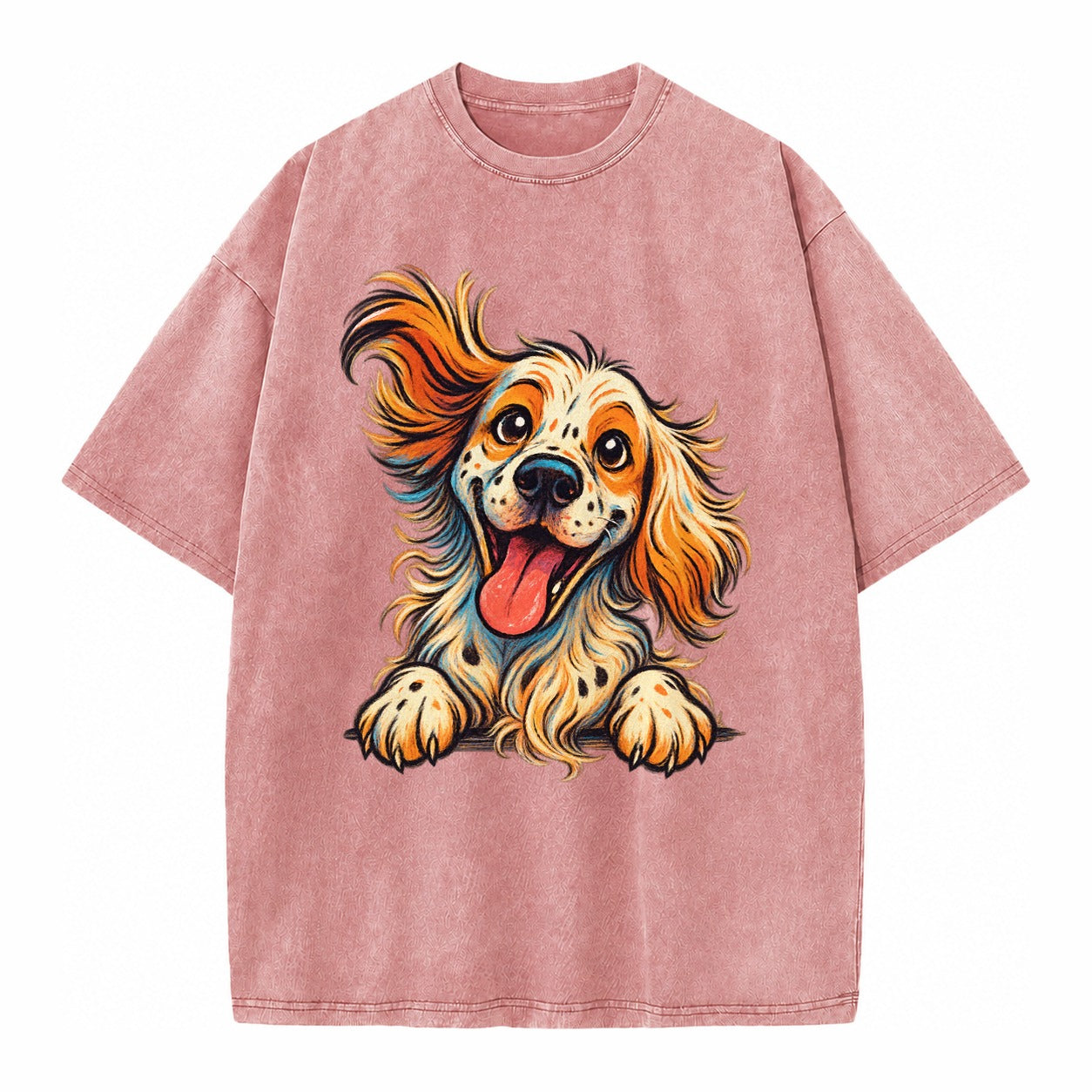 English Springer Spaniel  - Vintage T-shirt – Dusty Rose(Rose)