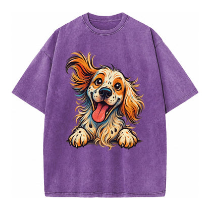 English Springer Spaniel  - Vintage T-shirt – Purple