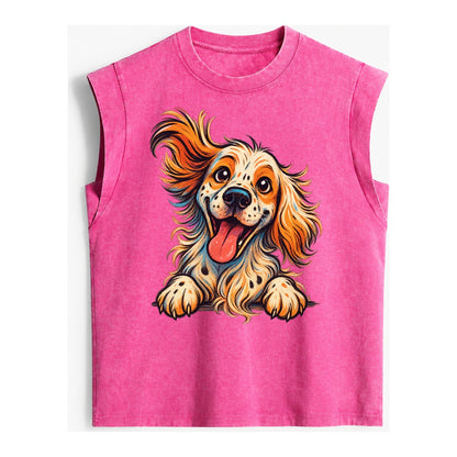 English Springer Spaniel - Vintage Washed Tank – Pink