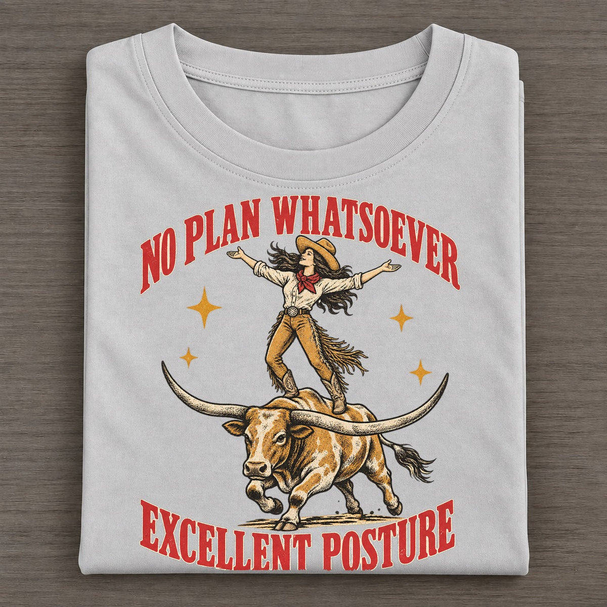 Excellent Posture Unhinged Affirmations Classic T-shirt – Grey