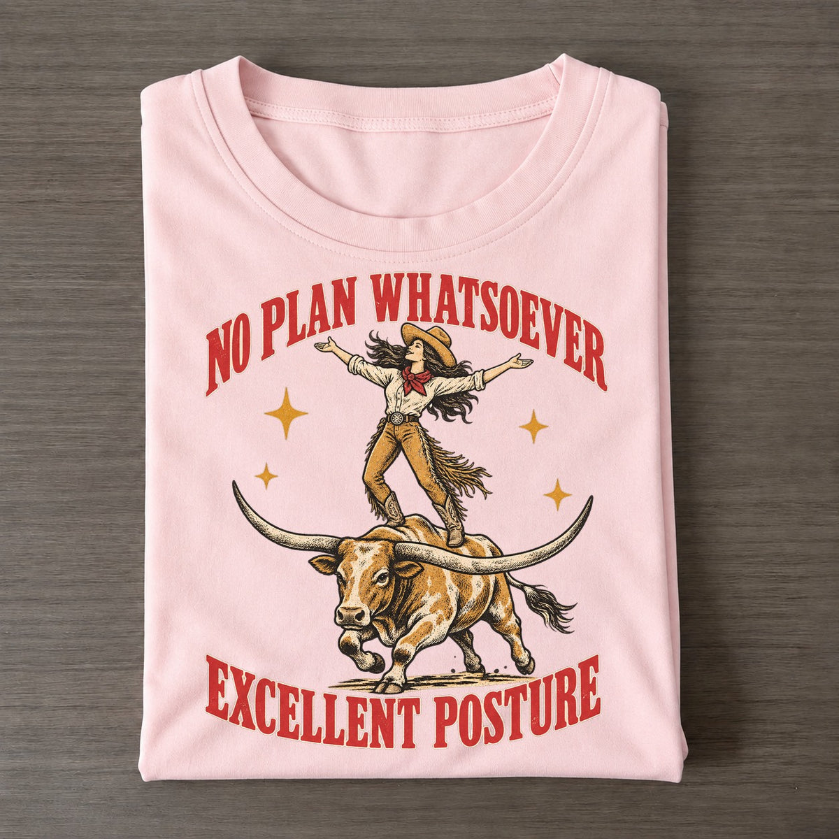 Excellent Posture Unhinged Affirmations Classic T-shirt – Pink