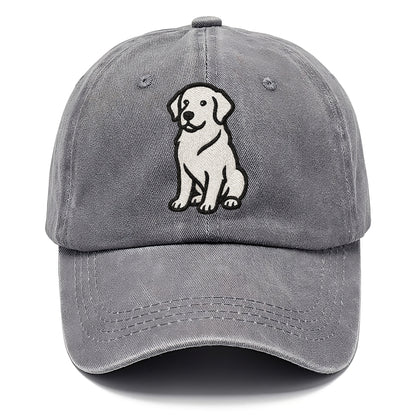 golden-retriever-curious-charm Hat