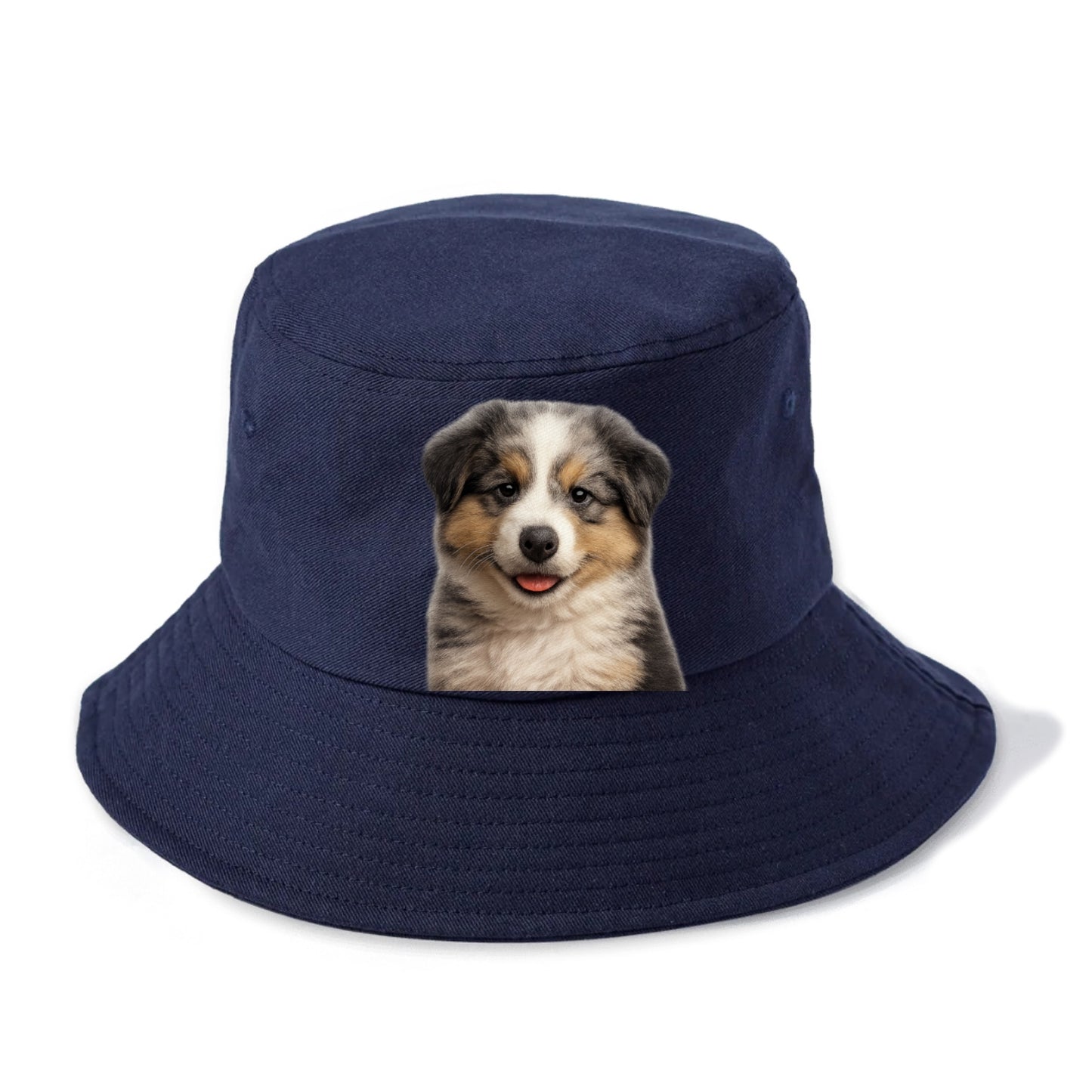 australian shepherd puppy portrait design Hat