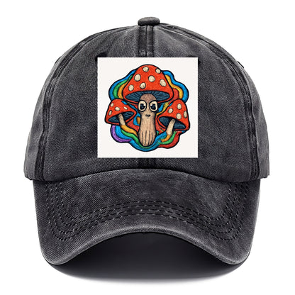 trippy mushrooms with psychedelic aura Hat