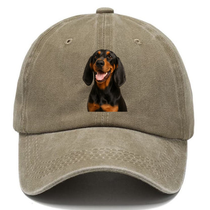 black & tan coonhound: noble trailblazer Hat